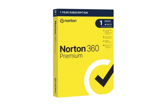 Norton 360 Premium x3 años.